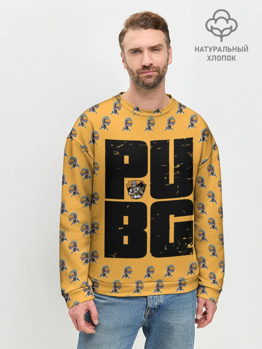 Мужской свитшот базовый / PUBG PATTERN | ПУБГ ПАТТЕРН