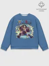 Мужской свитшот базовый / Атака Луффи взрыв | One Piece