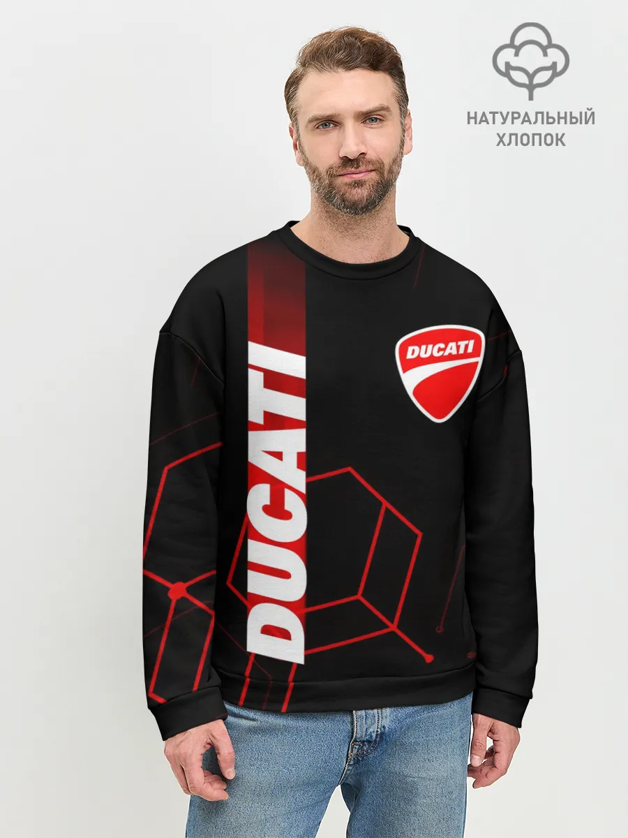 Мужской свитшот базовый / DUCATI / ДУКАТИ / MOTOSPORT