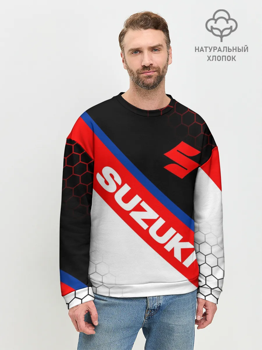 Мужской свитшот базовый / SUZUKI / СУЗУКИ / МОТОСПОРТ