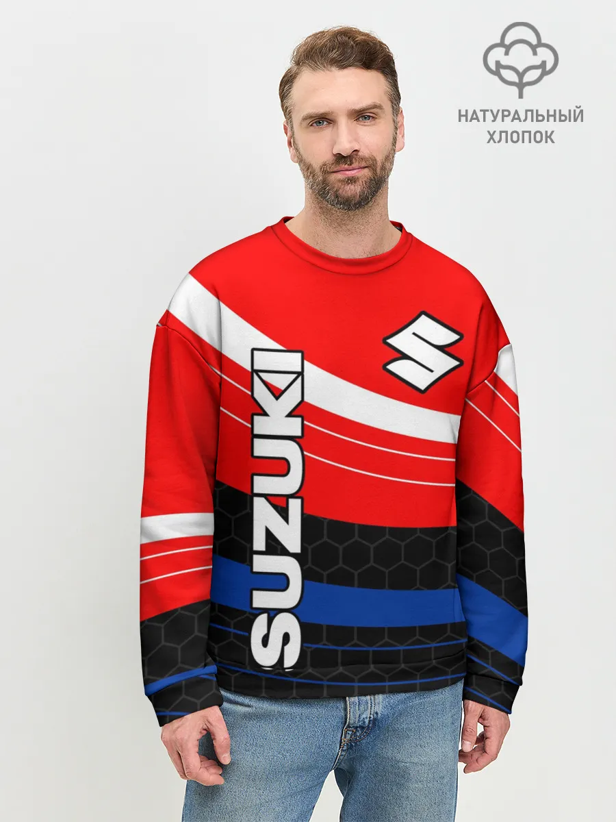 Мужской свитшот базовый / SUZUKI / СУЗУКИ / МОТОСПОРТ
