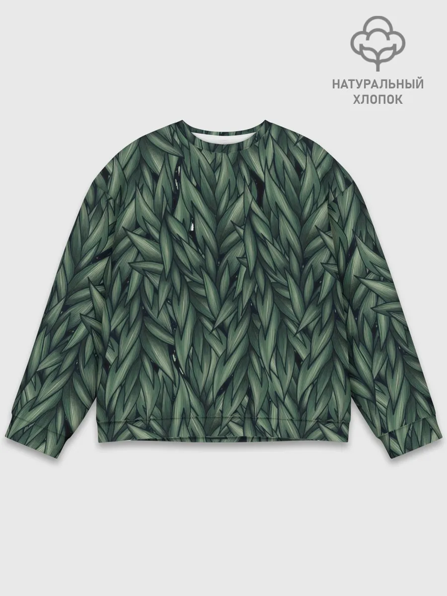 Мужской свитшот базовый / Листья