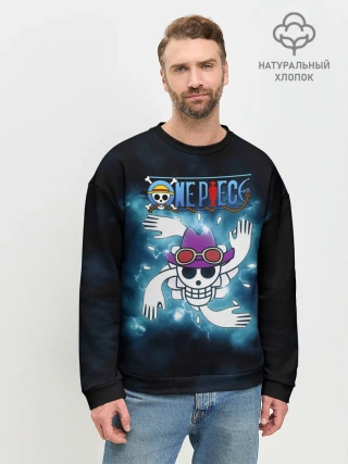 Мужской свитшот базовый / Веселый Роджер Робин One Piece
