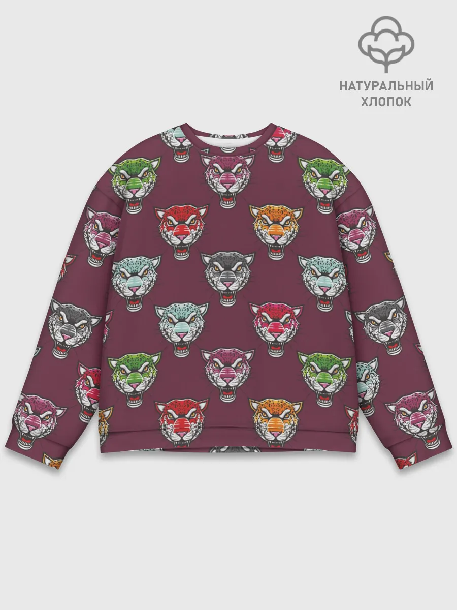 Мужской свитшот базовый / Дикие кошки