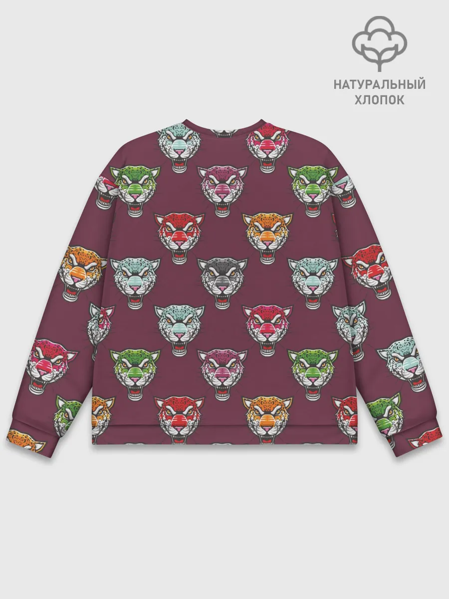 Мужской свитшот базовый / Дикие кошки