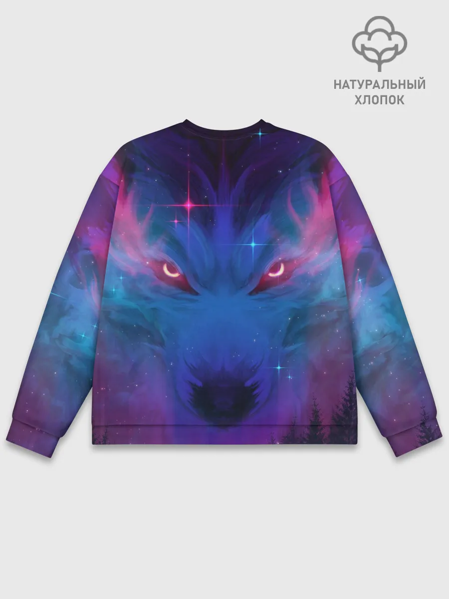 Мужской свитшот базовый / Космо Волк