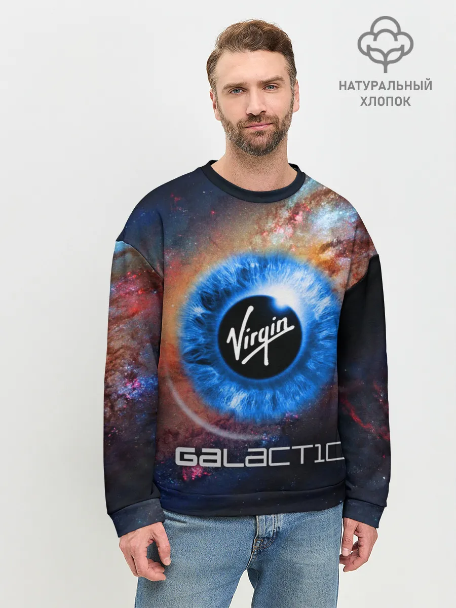 Мужской свитшот базовый / VIRGIN GALACTIC / КОСМОС