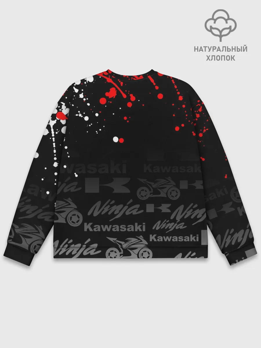 Мужской свитшот базовый / KAWASAKI NINJA / NINJA RACING