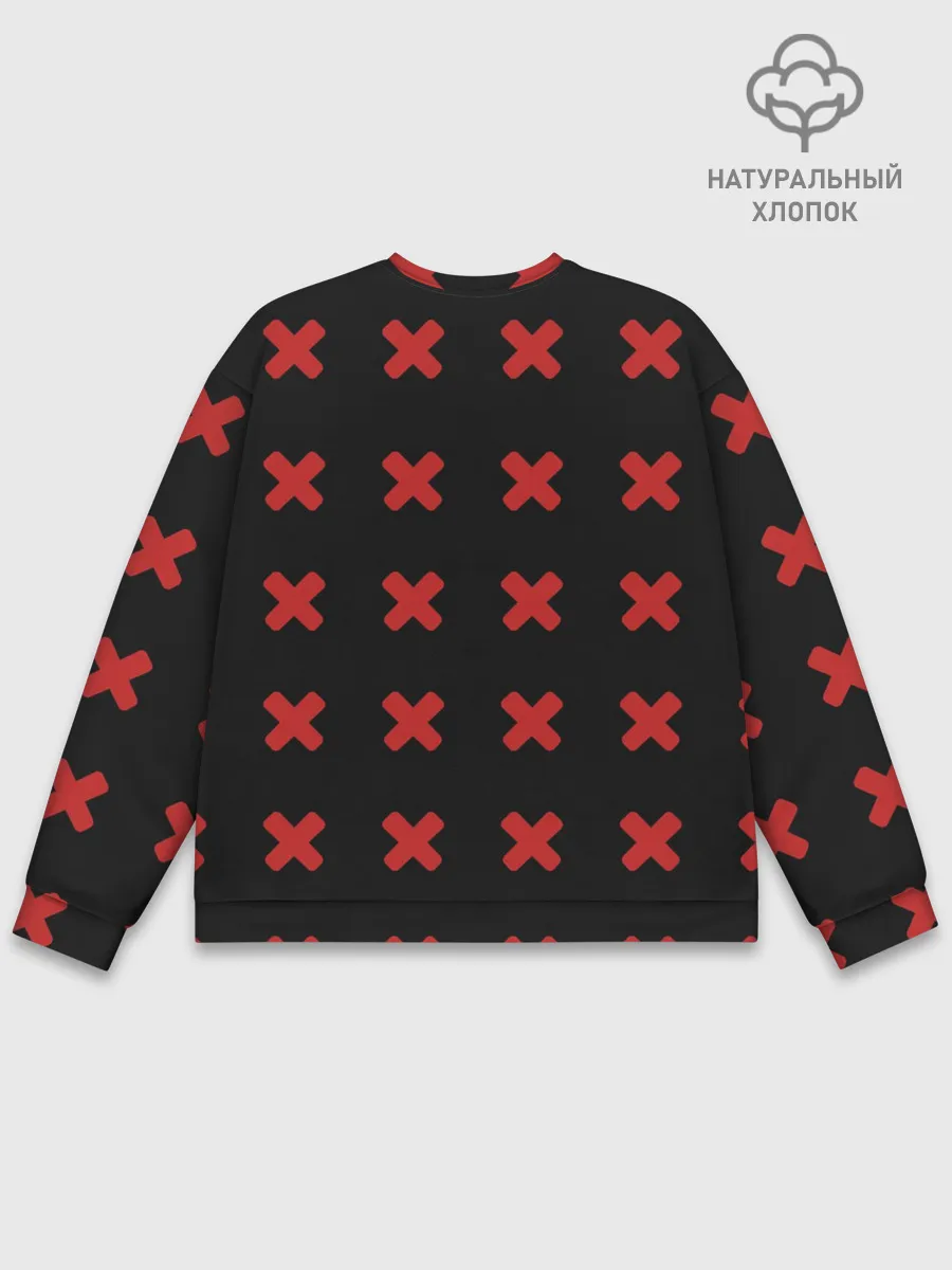 Мужской свитшот базовый / Ева 00 Аянами Рей в X Ray