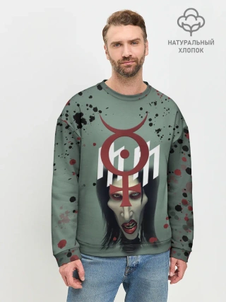 Мужской свитшот базовый / Marilyn Manson | Мерилин Мэнсон