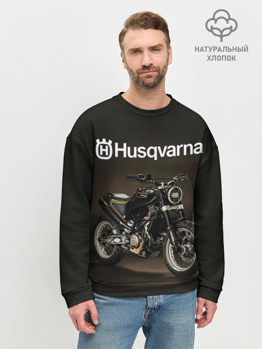 Мужской свитшот базовый / HUSQVARNA / ХУСКВАРНА / SPORT