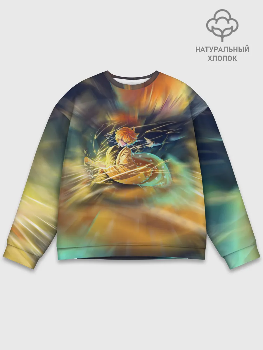 Мужской свитшот базовый / ZENITSU | ЗЕНИТСУ | DEMON SLAYER