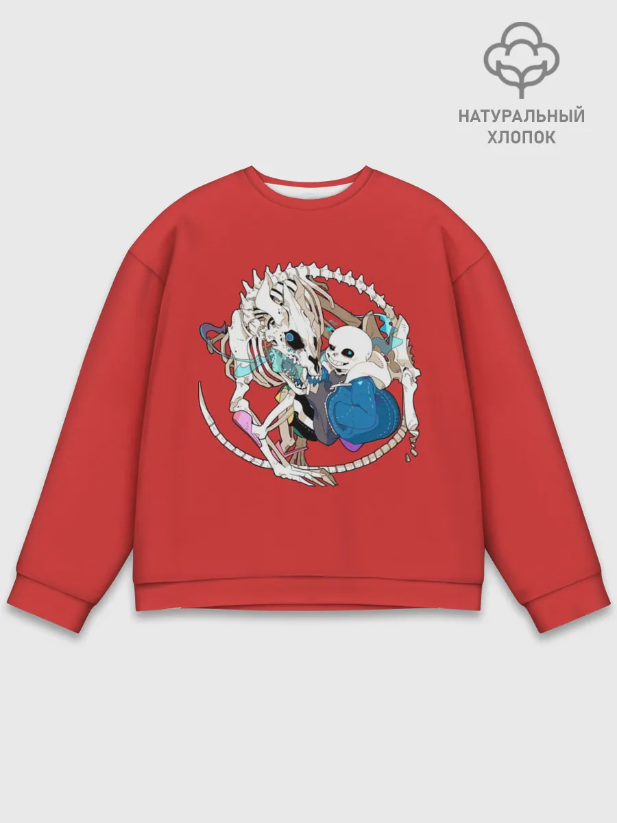 Мужской свитшот базовый / Снас и дракон