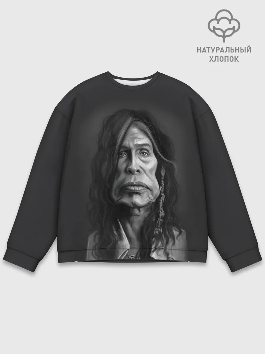 Мужской свитшот базовый / Steven Tyler | AEROSMITH