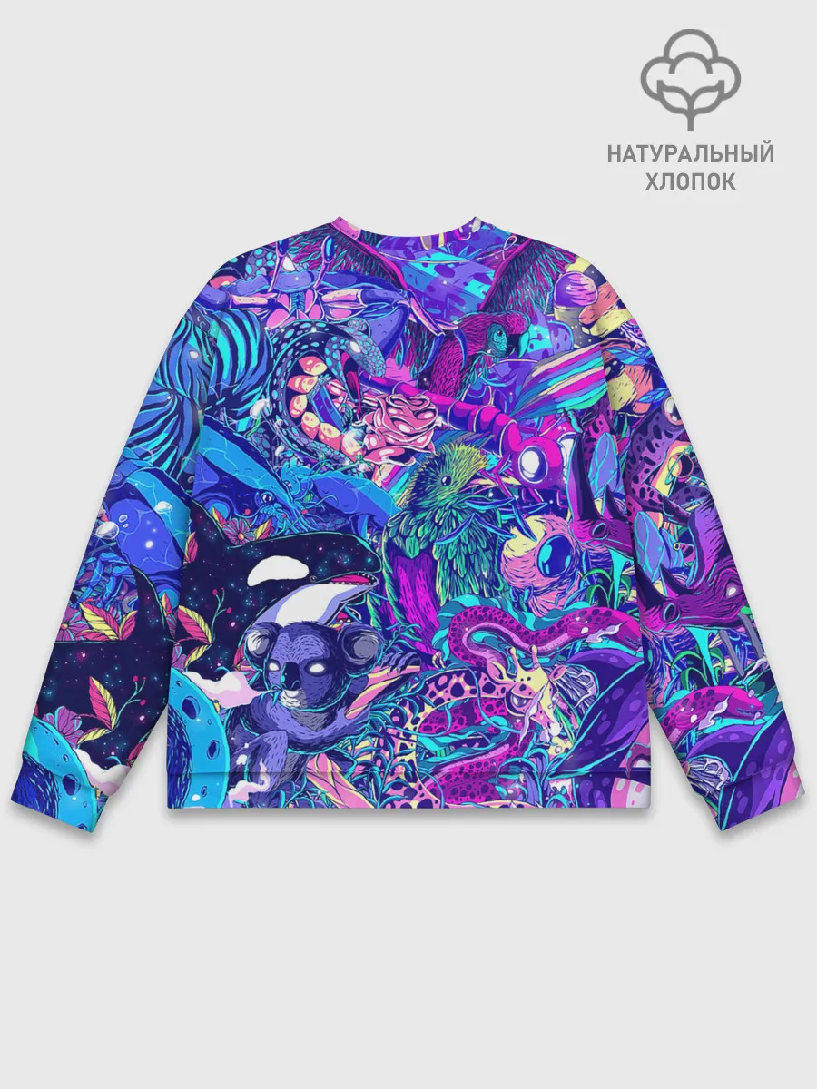 Мужской свитшот базовый / Неоновые Звери