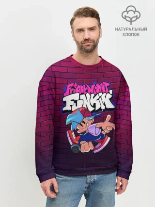 Мужской свитшот базовый / Friday Night Funkin Бойфренд
