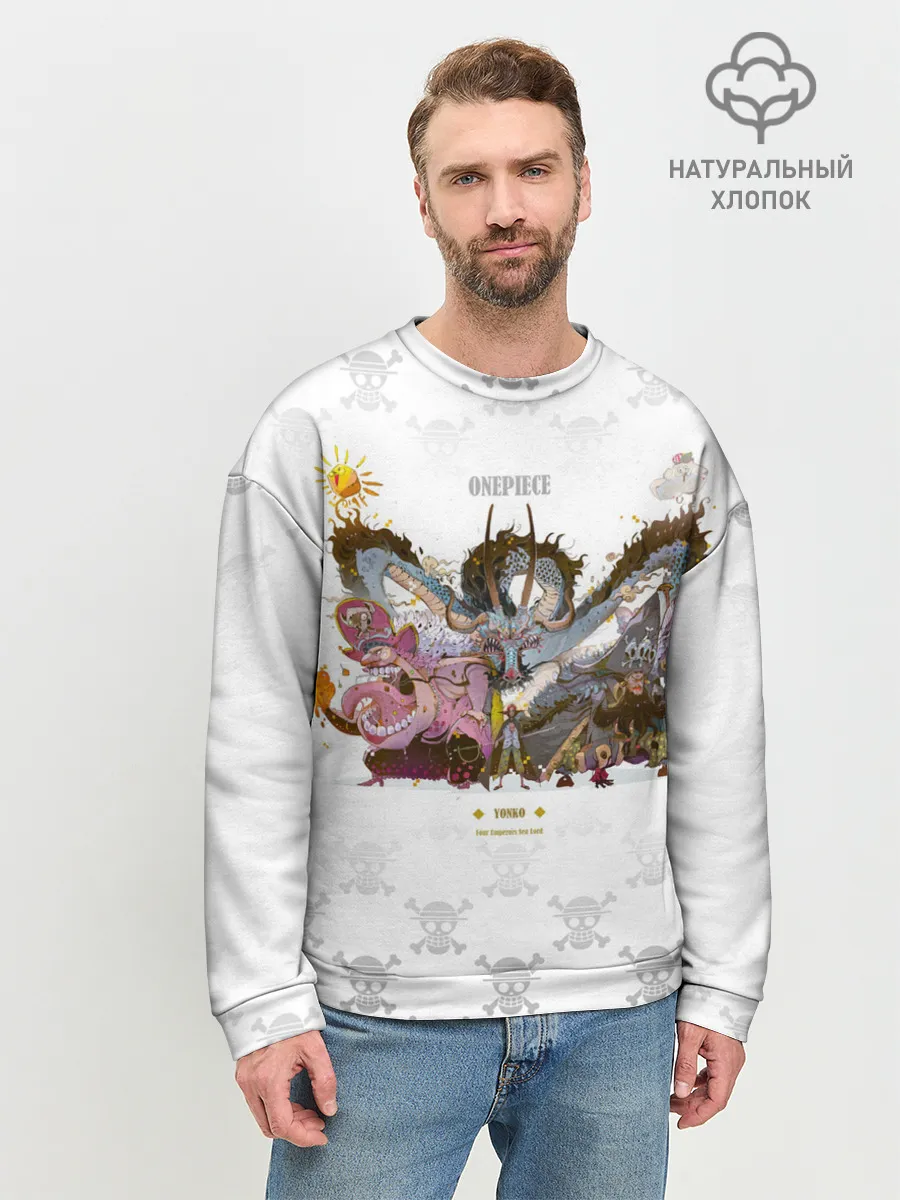 Мужской свитшот базовый / Монстры пираты One Piece