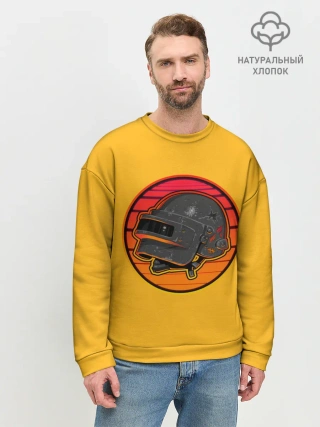 Мужской свитшот базовый / Шлем Пабг