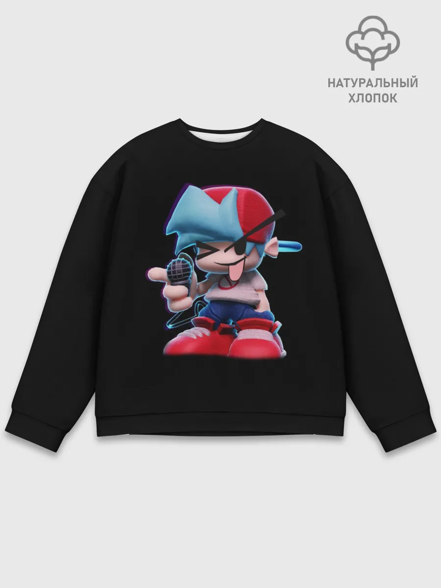 Мужской свитшот базовый / Бойфренд показывает язык