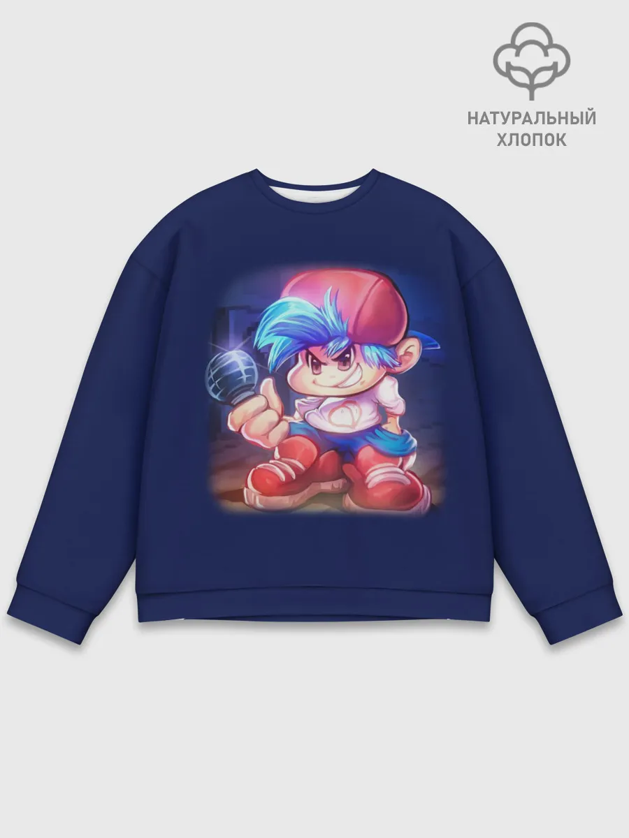 Мужской свитшот базовый / Friday Night Funkin Бойфренд