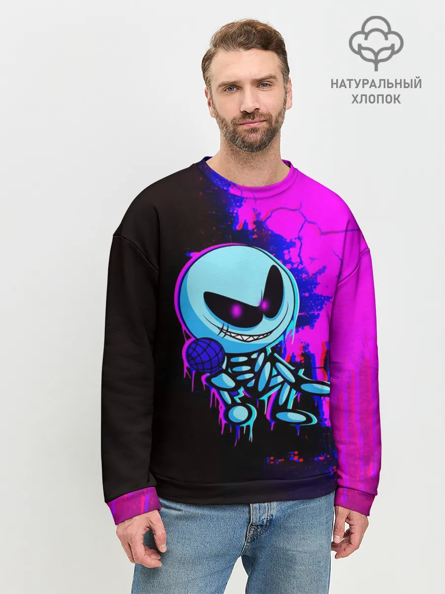 Мужской свитшот базовый / Friday Night Funkin SKID