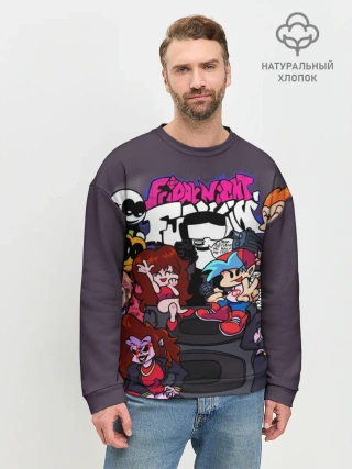 Мужской свитшот базовый / Friday Night Funkin персонажи