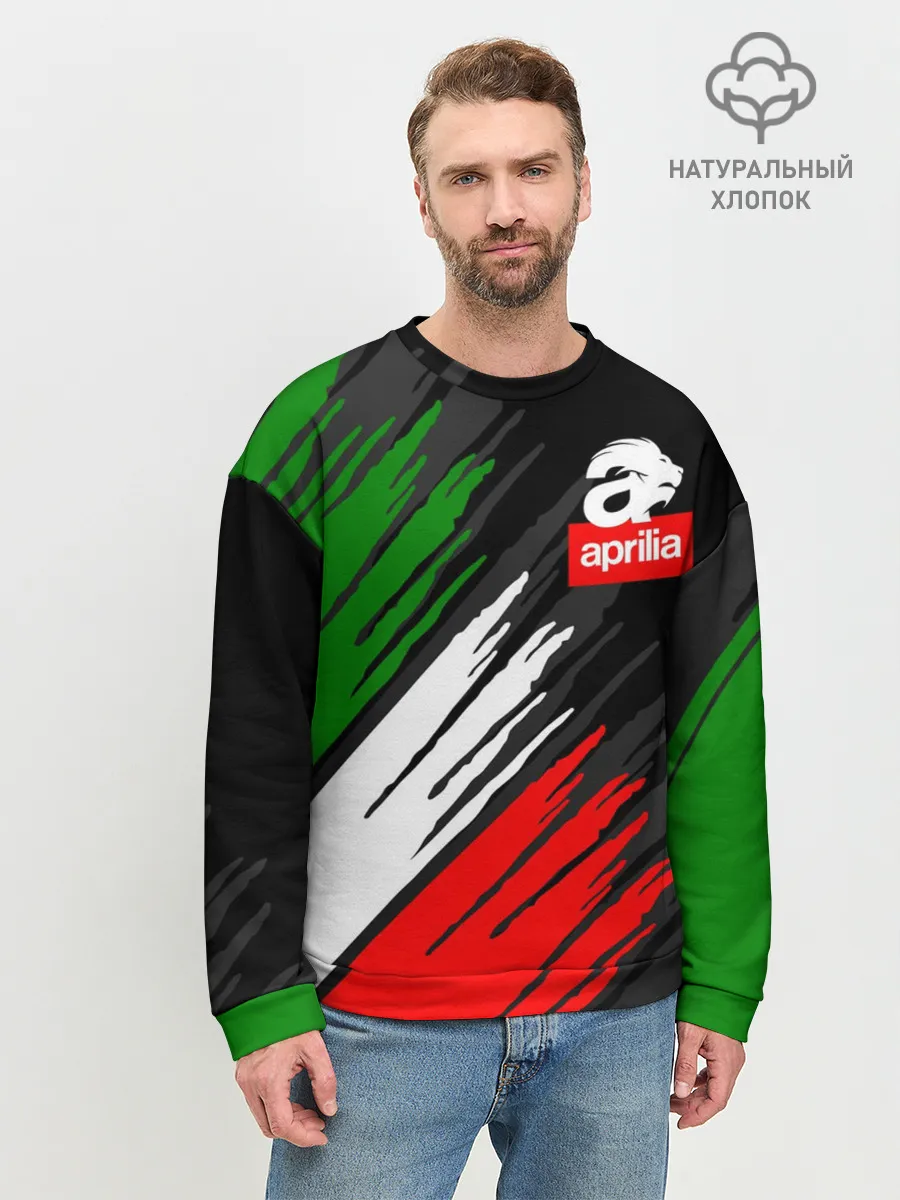 Мужской свитшот базовый / APRILIA / АПРИЛИЯ / ITALIA