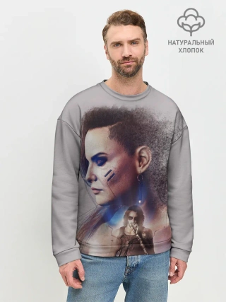 Мужской свитшот базовый / CP77 | Rogue and Johnny