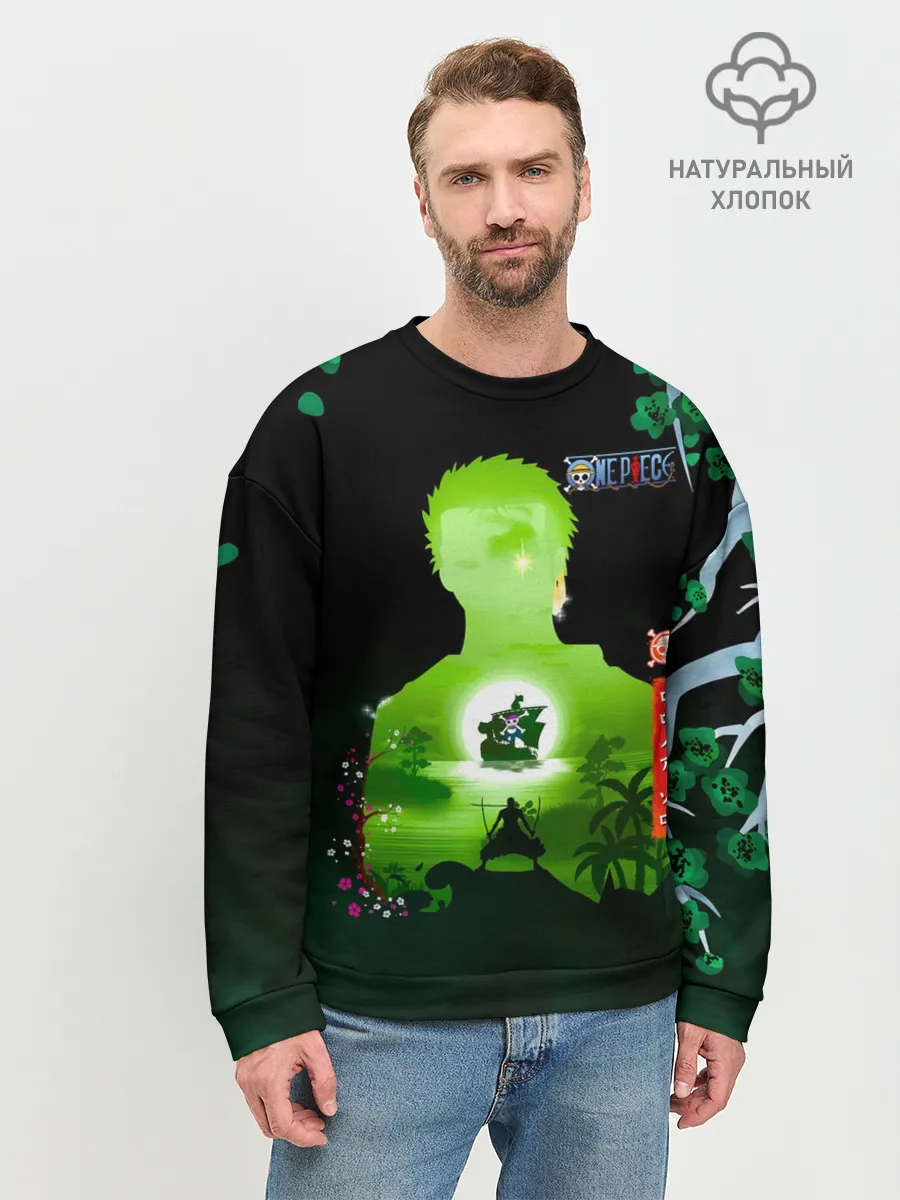Мужской свитшот базовый / Зоро One Piece. Большой куш