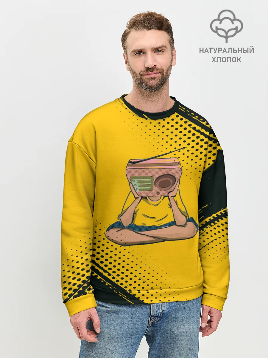 Мужской свитшот базовый / Radiohead | Радиохед | Лого