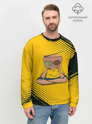 Мужской свитшот базовый / Radiohead | Радиохед | Лого