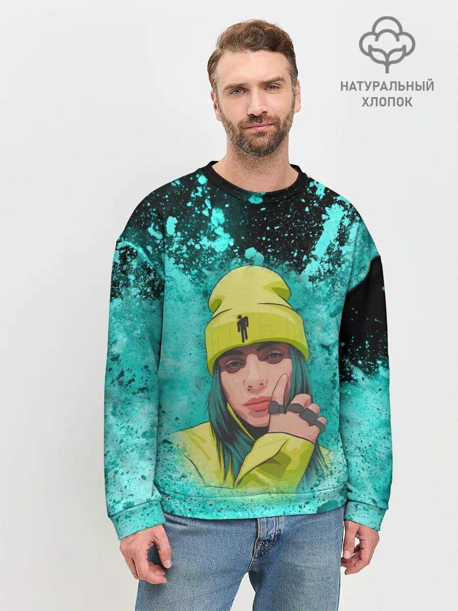 Мужской свитшот базовый / BILLIE EILISH | БИЛЛИ АЙЛИШ