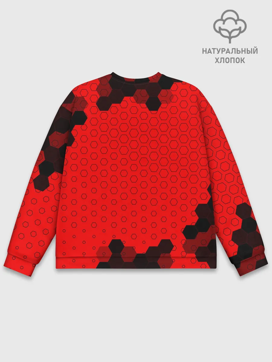 Мужской свитшот базовый / Deathloop - Череп - Соты