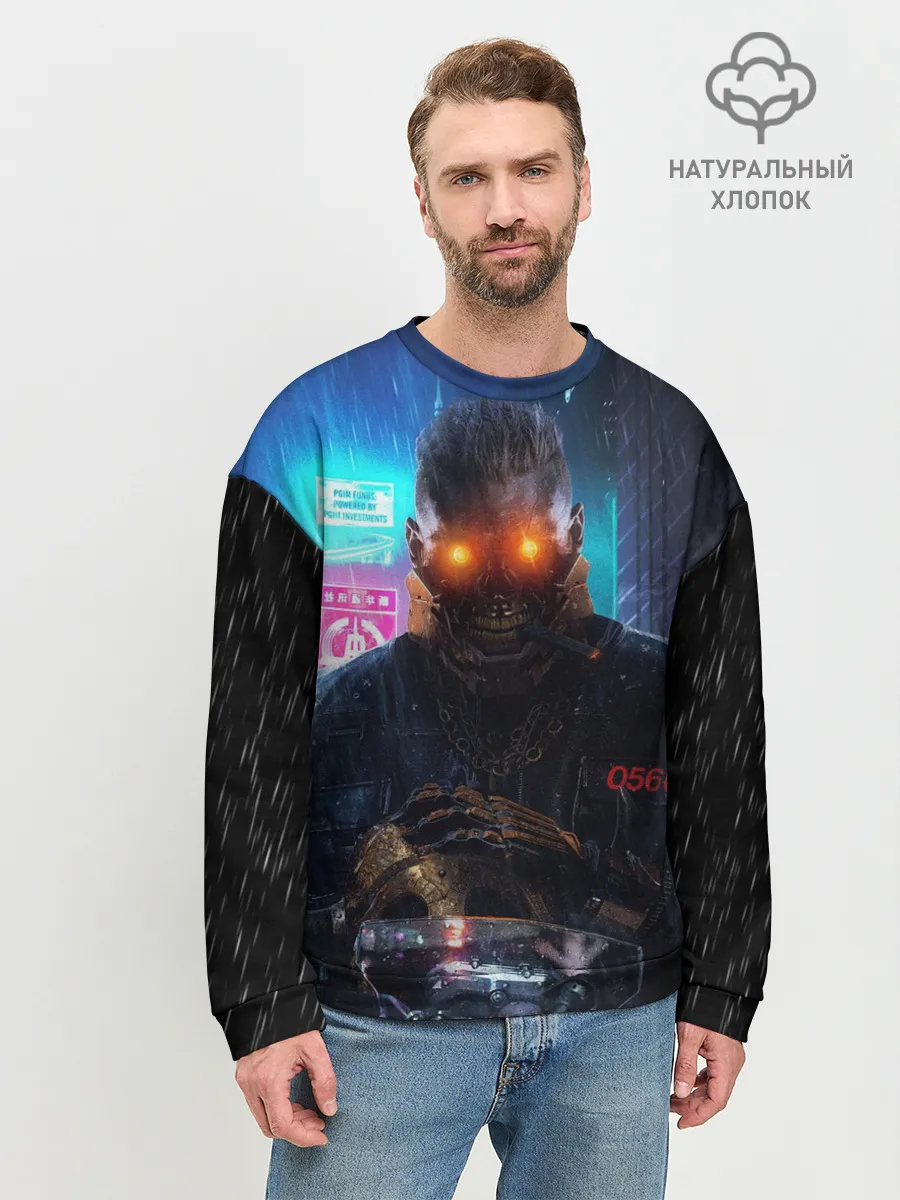 Мужской свитшот базовый / Cyberpunk 2077 | Maelstrom