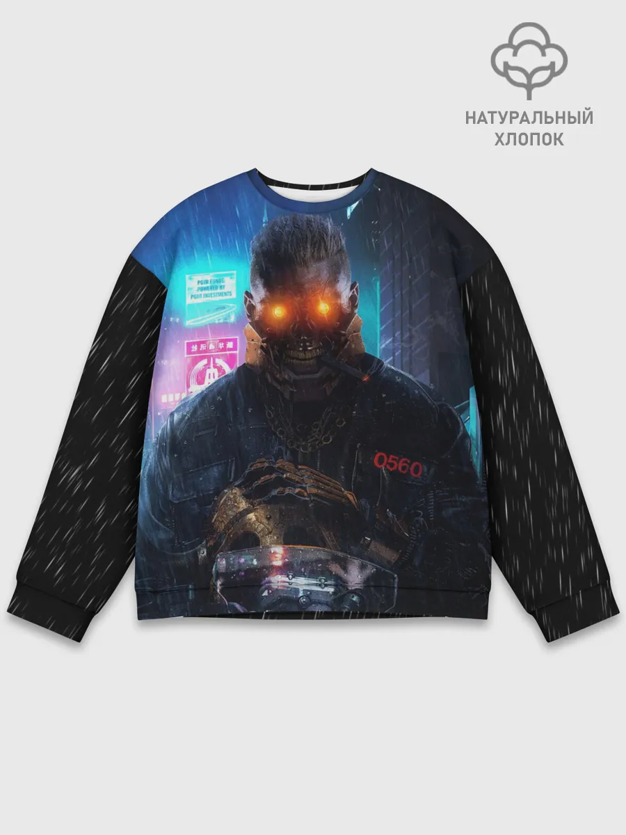 Мужской свитшот базовый / Cyberpunk 2077 | Maelstrom