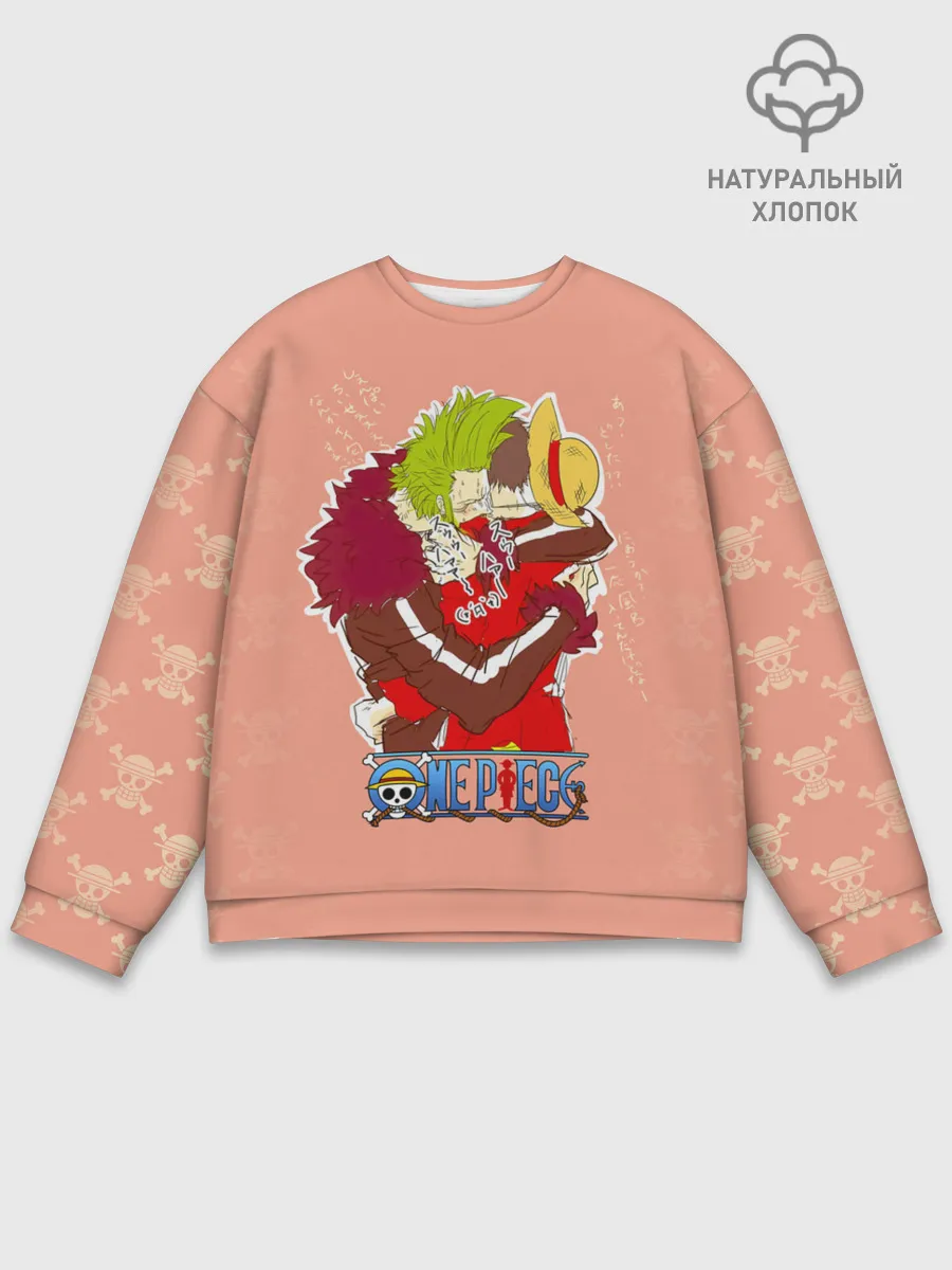 Мужской свитшот базовый / Бартоломео и Луффи One Piece
