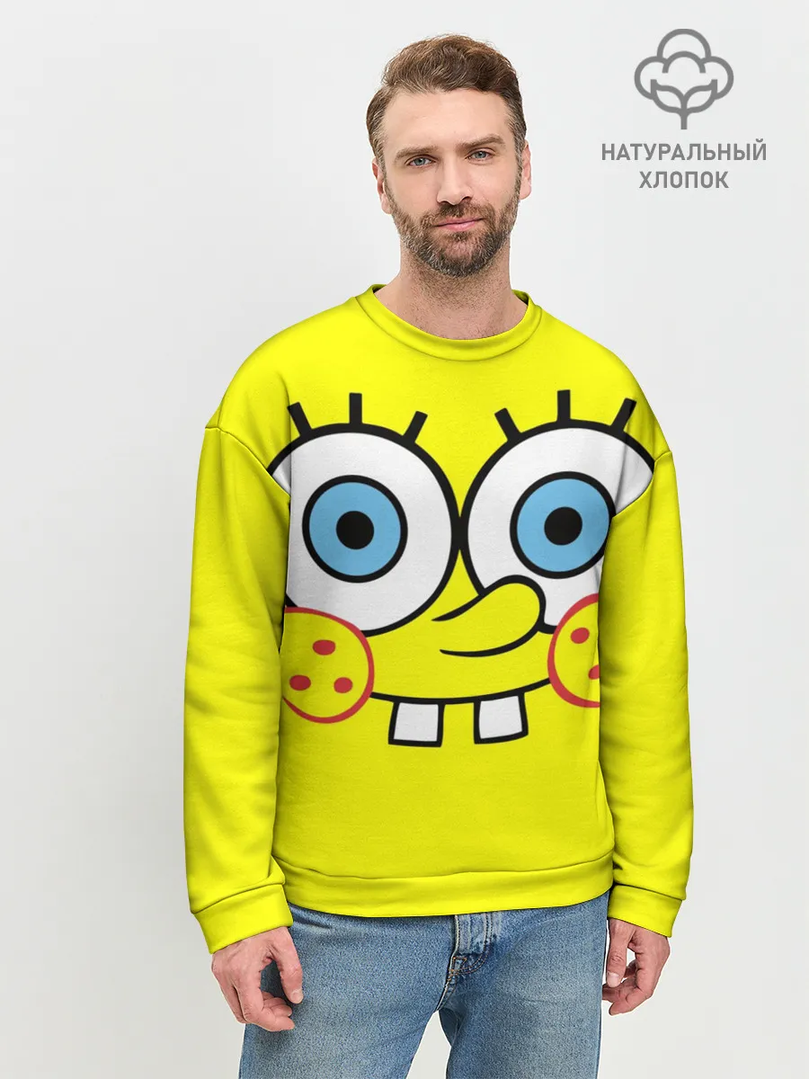 Мужской свитшот базовый / Губка БОБ