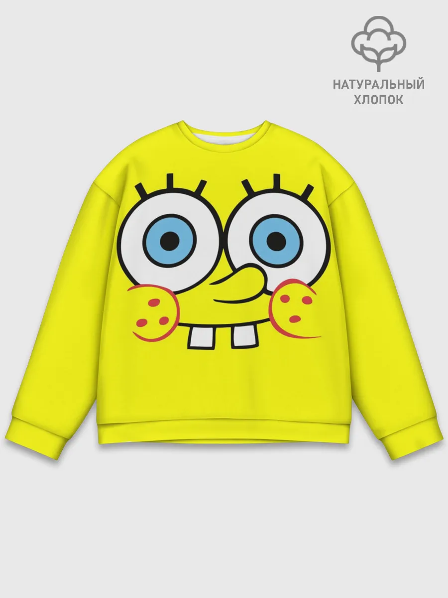 Мужской свитшот базовый / Губка БОБ