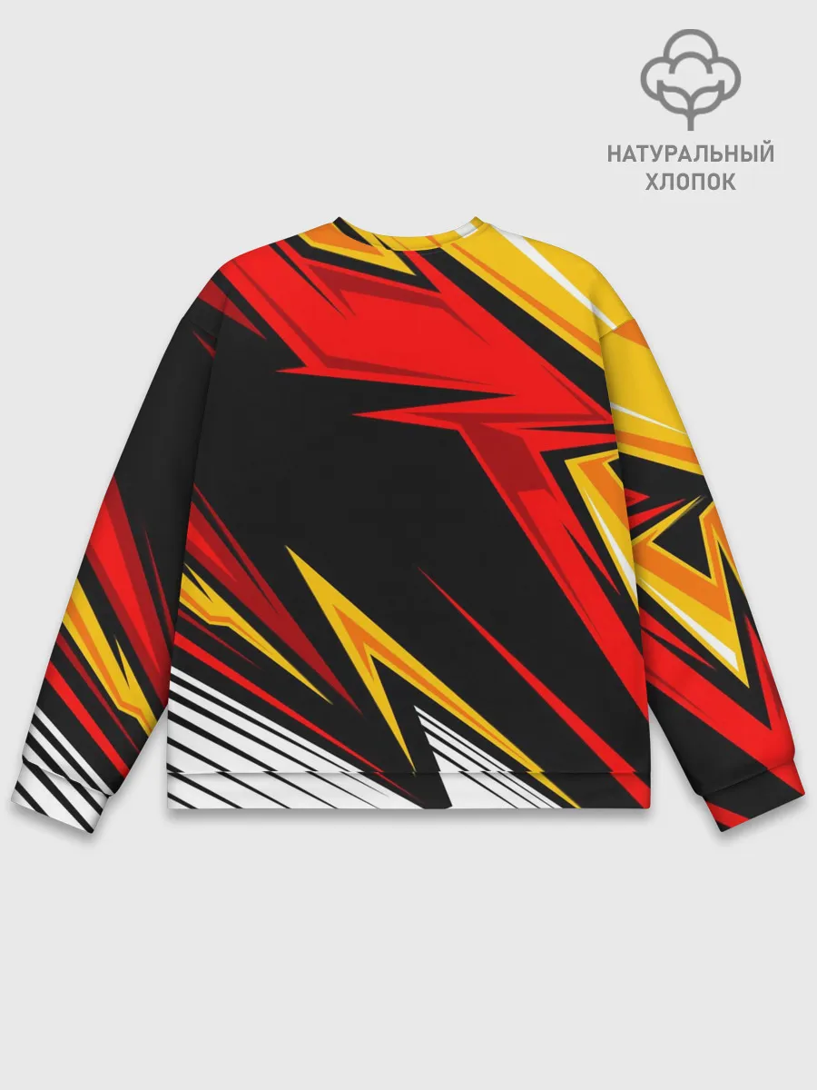Мужской свитшот базовый / КРАСНО-ЖЕЛТЫЙ СПОРТ | SPORT