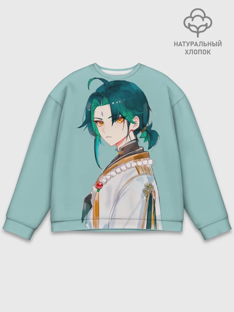 Мужской свитшот базовый / Xiao / Genshin Impact /
