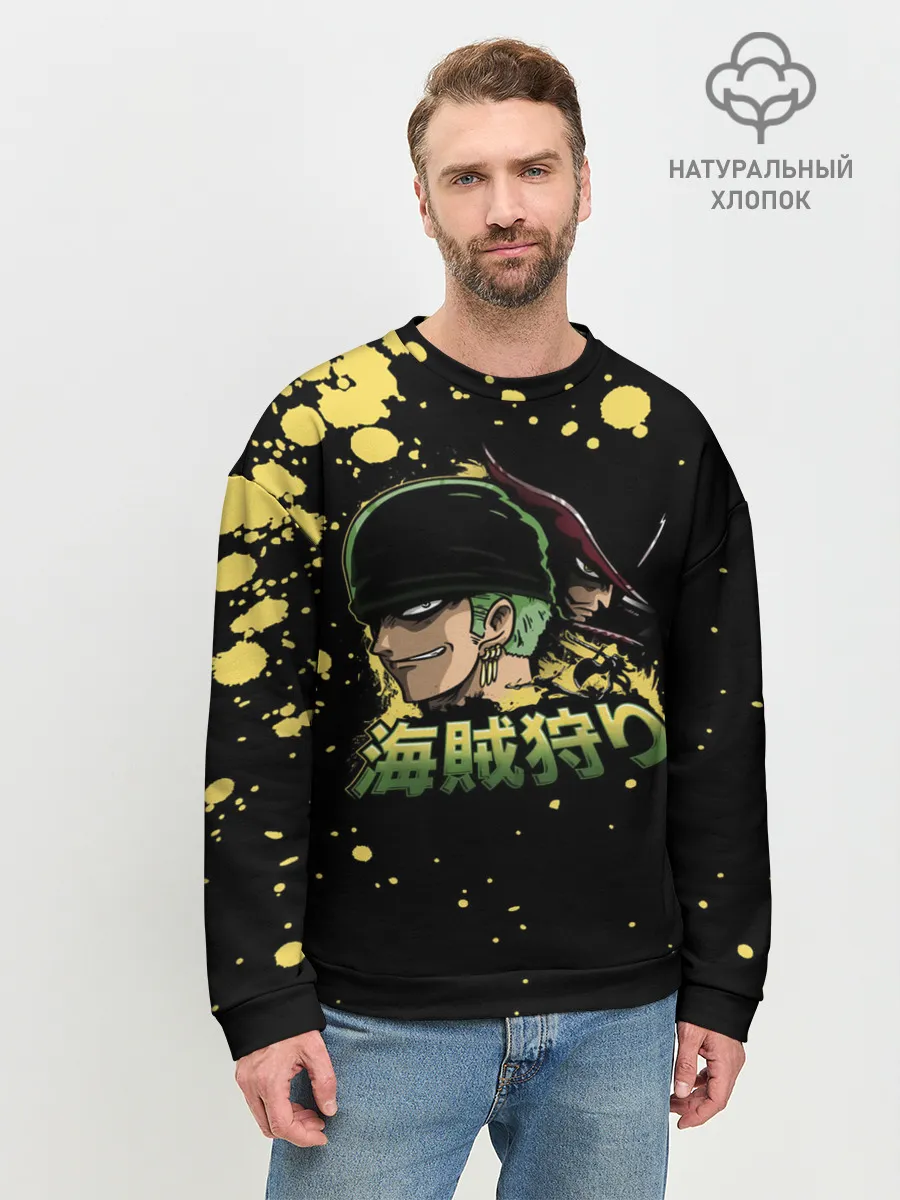 Мужской свитшот базовый / Зоро One Piece. Большой куш