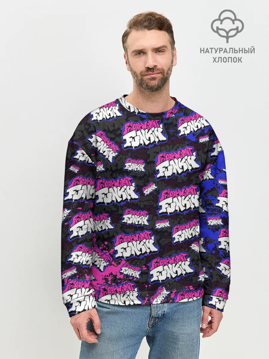 Мужской свитшот базовый / FRIDAY NIGHT FUNKIN ЛОГОБОМБИН