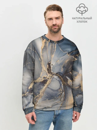 Мужской свитшот базовый / Fluid art ink mix