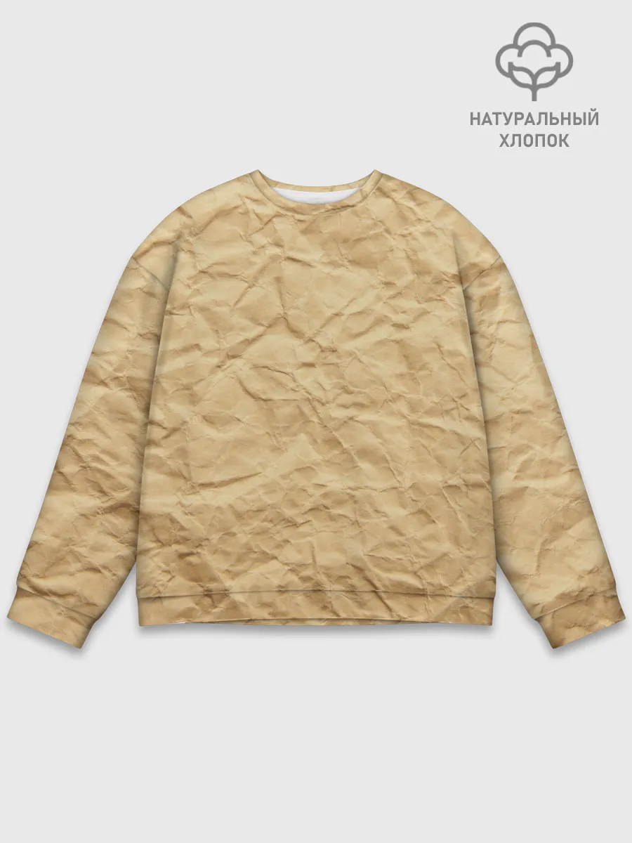 Мужской свитшот базовый / БУМАЖНАЯ ТЕКСТУРА