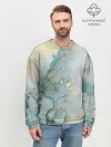 Мужской свитшот базовый / Абстрактный мрамор