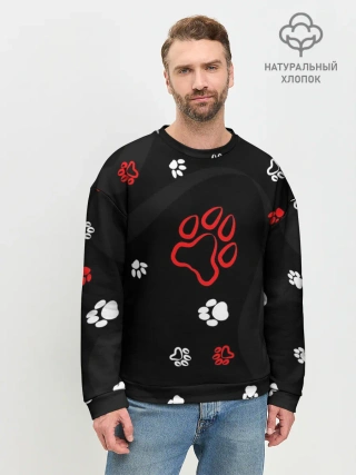 Мужской свитшот базовый / Большая лапа