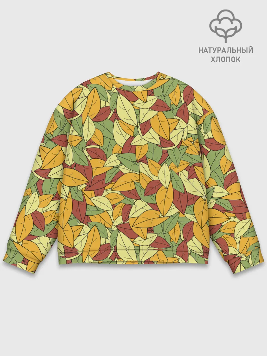 Мужской свитшот базовый / Яркие осенние листья