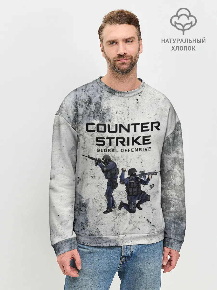 Мужской свитшот базовый / COUNTER TERRORIST | CS GO