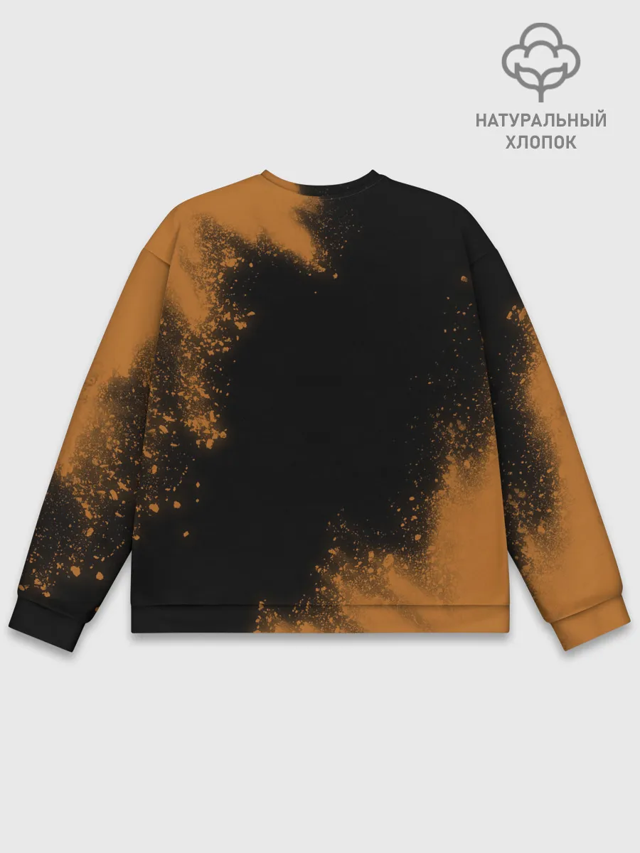 Мужской свитшот базовый / Кошачья Йога - Взрыв