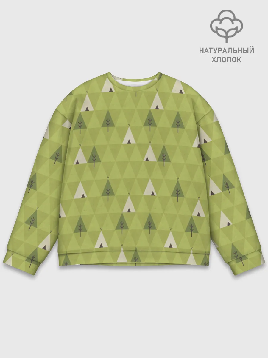 Мужской свитшот базовый / Лес | Текстура